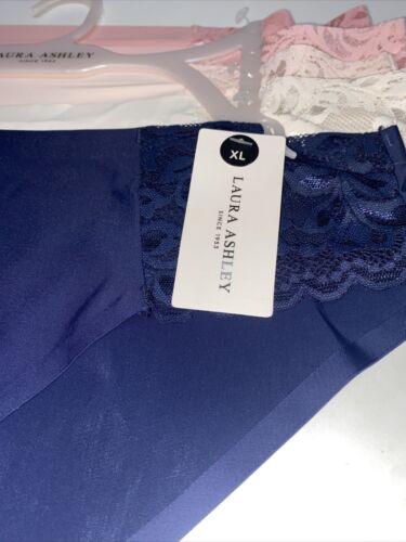 Laura Ashley LACE Hipster Panties XL~ 5Pk SEXY Multicolor~ Style LA9527~NO SHOW