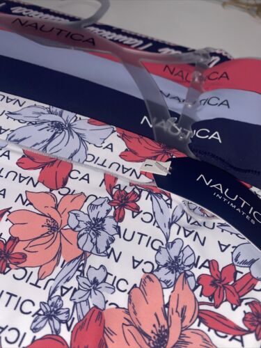 NÁUTICA ~ Women's NT9614~Laser Briefs Panties 5-Pair~ high waisted Size L~UNIQUE