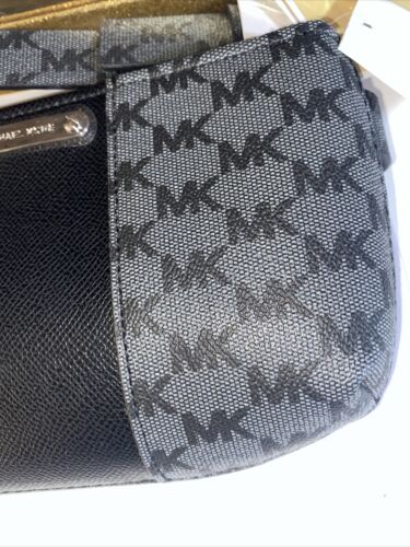 Michael Kors Women’s Belt  Fanny Pack MK Signature Logo GRAY/CHARCOAL/BLACK- S/M