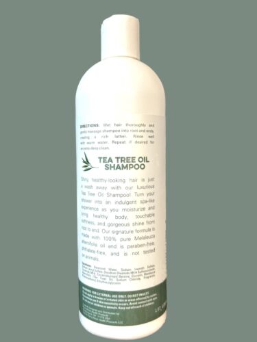 Tea Tree Oil Shampoo~All Natural 16 fl oz~Paraben Free~ Non-GMO~ by Piping Rock