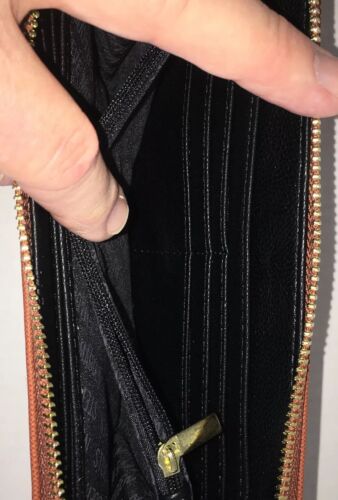 STEVE MADDEN WALLET WRISTLET COGNAC SMOOTH TEXTURED FANTASTIC!!!!