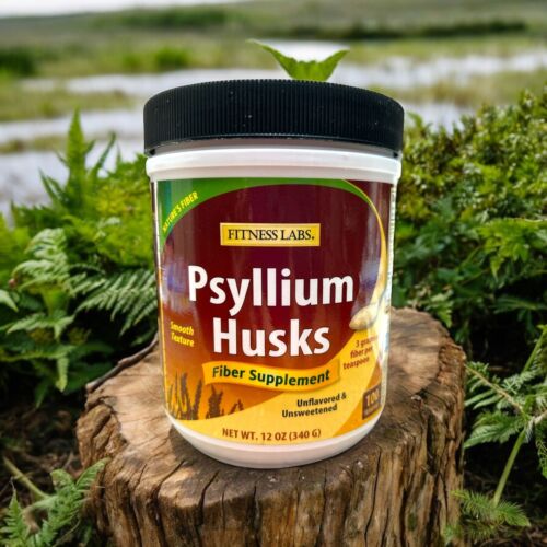 Fitness Labs Natures Psyllium Husks Fiber Supplement~Unsweetened 100 Servings
