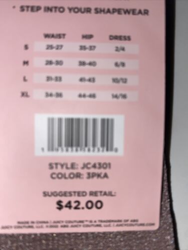 JUICY COUTURE~3 Pk  WOMEN’S FIT PANTIES~MULTICOLOR~  JC4301~ALL SIZES~GREAT FIT!