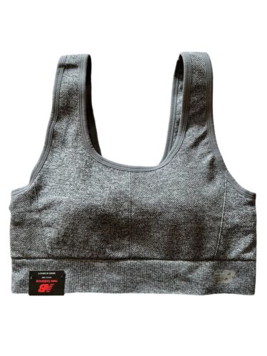 New Balance Sports Bra Style R000545~Medium Impact~Gray/Silver LARGE~SUPER CUTE