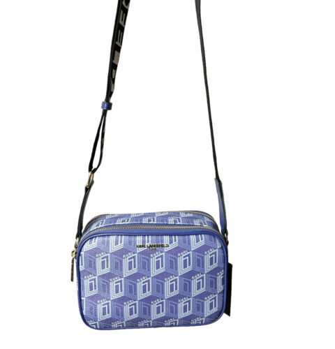 KARL LAGERFELD PARIS MAYBELLE  DUO CAMERA CROSSBODY NWT 178$