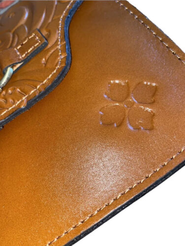 Patricia Nash Porcili Handbag Tooled Florence Cognac Color~XBDY Strap~UNIQUE~NEW