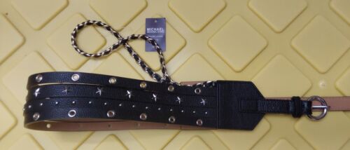 Michael Kors Belt black With studs and chain Really something different!