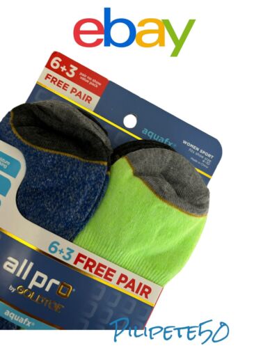 All Pro by GoldToe Women's 9-pair Sport Socks - No Show, Great Colors