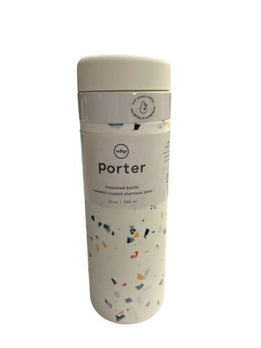 W&P Porter Insulated Bottle 20 oz Cream Terrazzo| Clean Taste Ceramic Coating