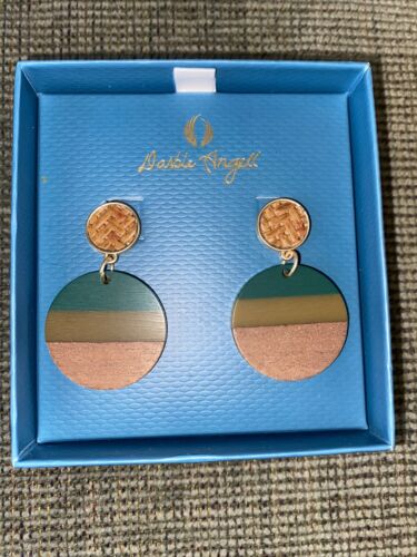 DARBIE ANGELL ~Earrings ~ Multicolor ~ Gold ~Tone Fashion Designer NIB ~ UNIQUE