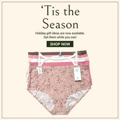 Laura Ashley~Women Brief Panties Floral/Solid 5-Pair LS6895~Sz M ~GREAT QUALITY