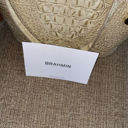 Brahmin Small Bowie Stardust Melbourne  Leather Bag-Double Handle UNIQUE!