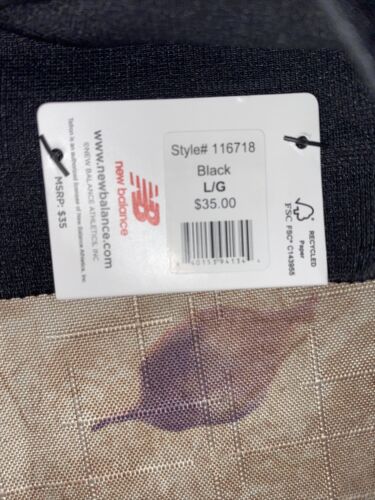 New Balance Medium Impact Sports Bra Style 116718 Black Camouflage Size L NEW