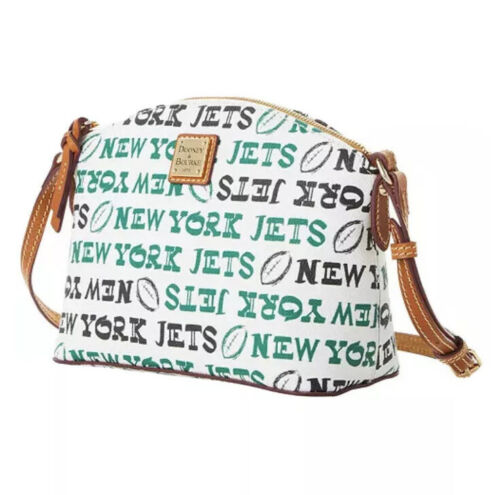 Dooney & Bourke NFL New York Jets Suki Crossbody White Multi $168 NWT