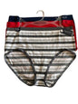 NAUTICA INTIMATES NT9328-3 PK~Sze. 3X~SOFT HIGH WAIST BRIEF~MULTICOLOR~GREAT FIT