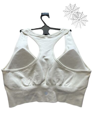 90 Degree By Reflex~Seamless Madeleine Racerback~Wine/Ivory Bra Set-2~Large~WOW!