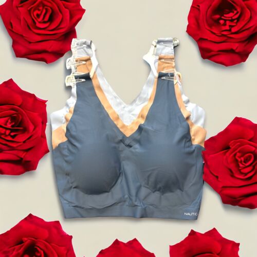 NÁUTICA 3~PACK INTIMATES LOUNGE SIZE XL BRAS LASER CUT MULTICOLOR-NT3794~MSRP$64