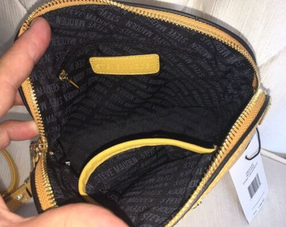 STEVE MADDEN Women’s Handbag ~B Maggie Mustard Dome Crossbody NWT~ RARE FIND!