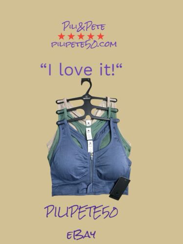 90 Degree By Reflex 3 Pack~High Performance~Full Support Sport  Bra L~MSRP$78