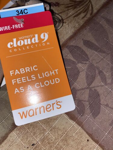 Warner's Women's Cloud 9 Wire-free with Inner Supportive Lift Bra ￼34C NEW