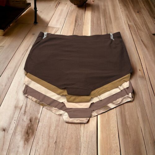 DANSKIN INTIMATES 5 Pack~Multicolor~No Show Panties Size L~ Style DS9009~UNIQUE