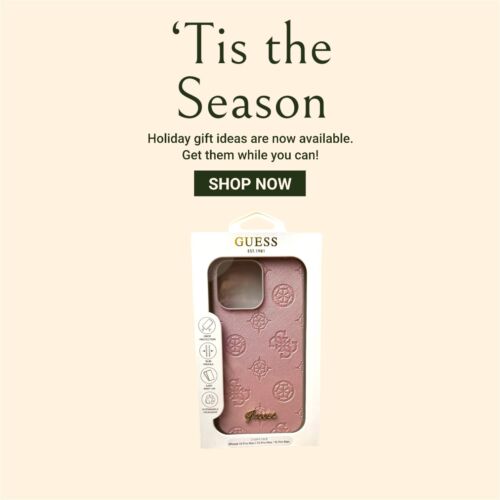 GUESS iPhone 14 ProMax| 13 ProMax|12 ProMax iPhone Case Saffiano~Slim Profile