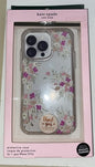 Kate Spade Phone Case 13 Pro Floral Metallic Rhinestones￼ iPhone NIB BEAUTIFUL!