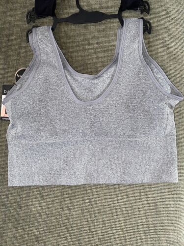 Delta Burke 2-Pack Intimate Seamless Bras Size 1X Soft Comfort Longline NICE