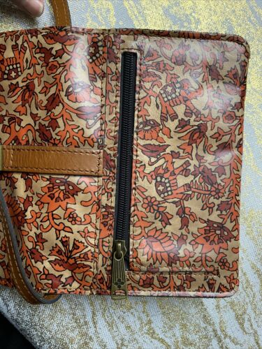 PATRICIA NASH Torri Boho India Elephant LEATHER Crossbody WALLET Clutch Purse