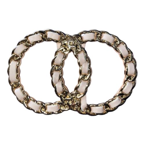 JUICY COUTURE BELT PINK BEAUTIFUL PINK AND GOLD CIRCLE BUCKLE