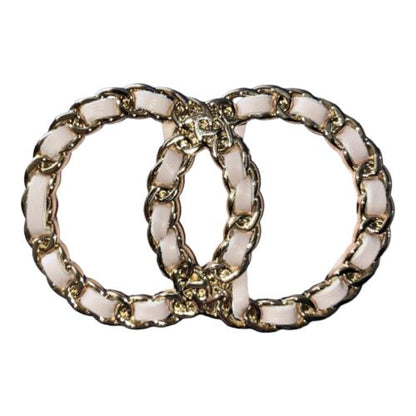 JUICY COUTURE BELT PINK BEAUTIFUL PINK AND GOLD CIRCLE BUCKLE
