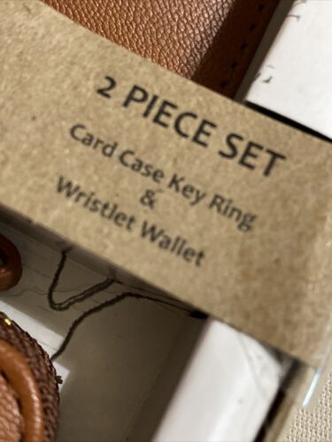 Margot New York Leather Cyrus Wristlet & Kate Card-Case Style# MG3004-CR~ UNIQUE