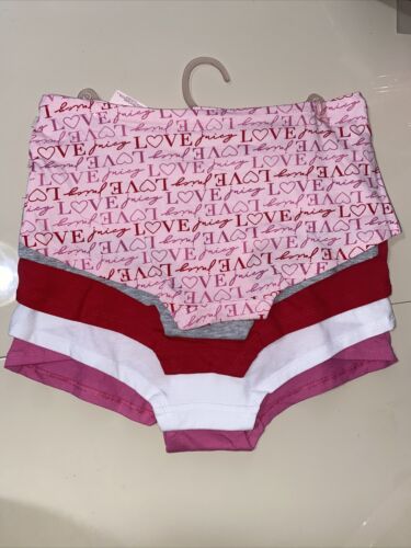 Juicy Couture ~ Women's Boyshort Underwear Panties Cotton Blend 5-Pair (A) ~ L