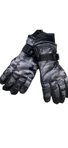 BOYS WINTER GLOVES ZX OUTDOOR BLACK CAMO - SMALL/MEDIUM NWT~GREAT & WARM