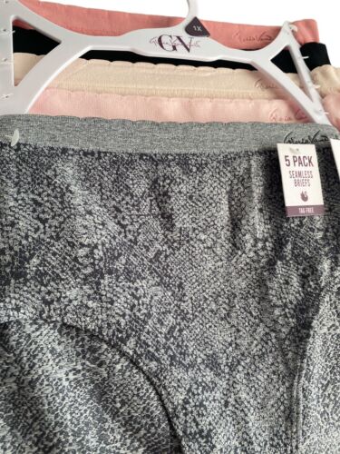 GLORIA VANDERBILT - 5 PCK SIZE 1X~SOFT HIGH WAIST BRIEF PANTIES GREAT FIT