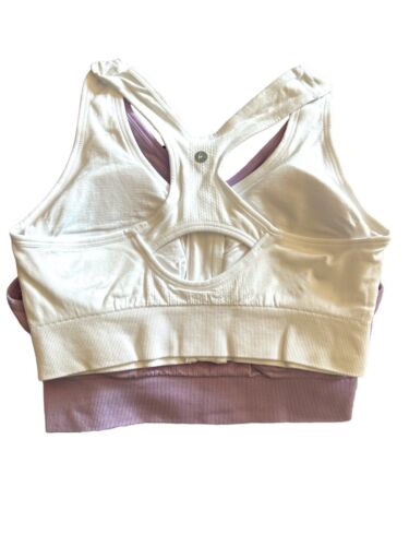 90 Degree By Reflex High Performance~Full Support Sport  Bra Set-Two L~MSRP$58