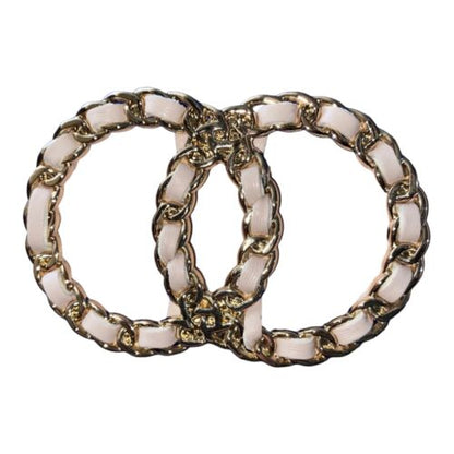 JUICY COUTURE BELT PINK BEAUTIFUL PINK AND GOLD CIRCLE BUCKLE