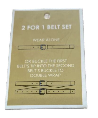 Michael Kors belts 2 For 1 Black MK Logo And Metallic Silver Buckles Silver