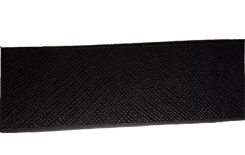 TAHARI BELT UNISEX BLACK TEXTURED FAUX LEATHER LOGO BUCKLE MSRP $40