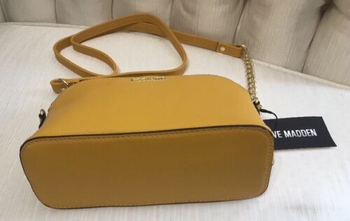 STEVE MADDEN Women’s Handbag ~B Maggie Mustard Dome Crossbody NWT~ RARE FIND!