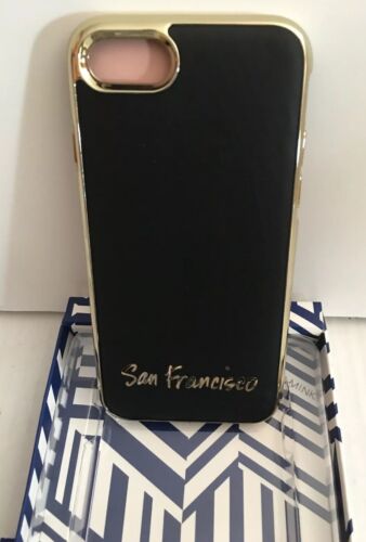 Rebecca Minkoff Phone Case for Apple® iPhone® 7 " San Francisco" Black Leather