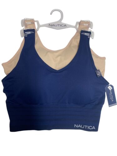 NÁUTICA 2 PACK INTIMATES LOUNGE COMFORT BRAS SIZE 2X STYLE NT8487 BEAUTIFUL!