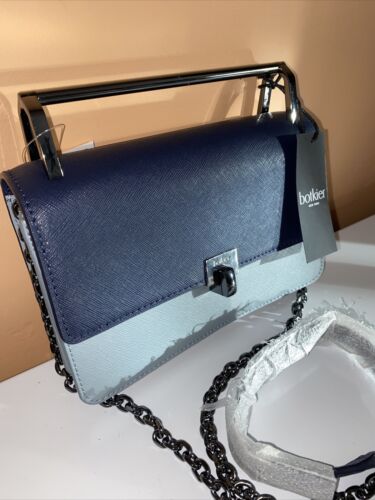 Botkier NEW YORK Lennox Small Cross Body Bag, Ink Blue Combo Retails $198 CLASSY