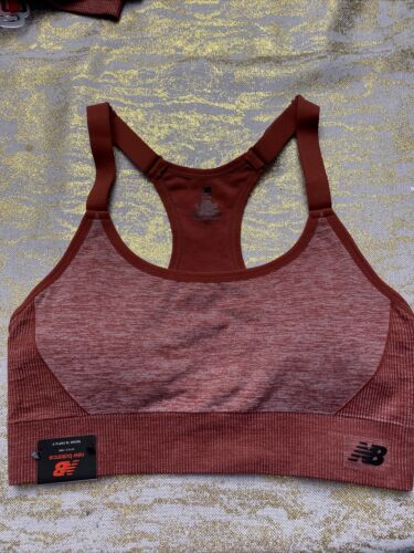 NEW BALANCE Medium Impact Sport Bra  #112004 Terra-cotta CLAY ￼FSD Size MEDIUM