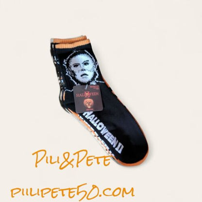Halloween ll There is No Place to Hide Men's 3 Pairs Crew Socks Size 4-10