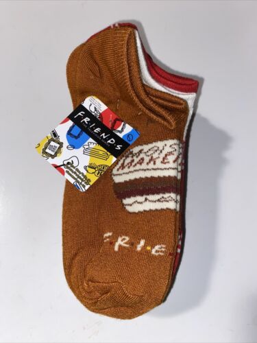 FRIENDS TV SERIES ~ Womens No Show Socks Pack of 10 Size 4-10~ FANTASTIC & CUTE!