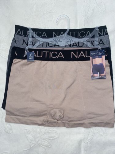 NAUTICA INTIMATES NT4027 - 3 PACK  SUPER SOFT BOYLEGS SEAMLESS  SHORTS GREAT FIT