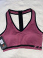 New Balance Medium Impact Sports Bra Style # 2016 Dragon Fruit/Black Size XL NEW