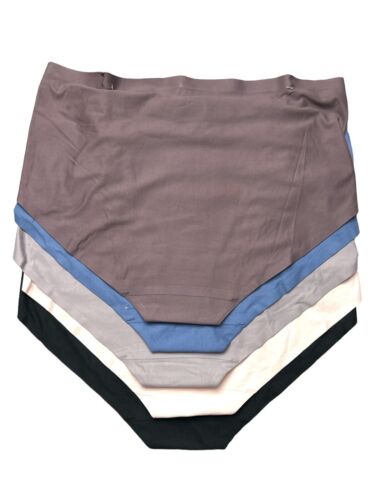 NAUTICA INTIMATES NT3750 PANTIES-5PCK SUPER SOFT HIGH WAIST BRIEF GREAT FIT-XL