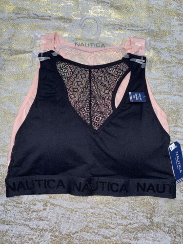 NÁUTICA 2PACK INTIMATES LACE COMFORT BRAS SIZE XLARGE RETAIL $42 BEAUTIFUL NEW